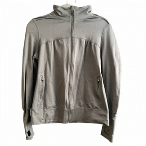 Women’s Gray Zip-Front Jacket